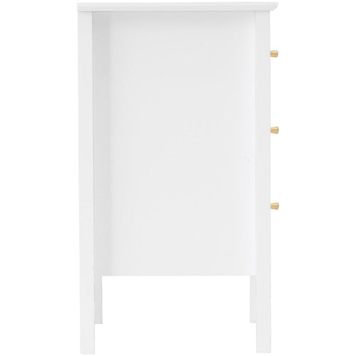 WEST VALLEY INTERIORS AMARA 3 DRAWER BEDSIDE TABLE