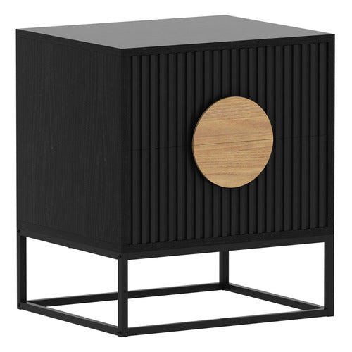 CORNER OFFICE ANALLISE 2 DRAWER BEDSIDE TABLE