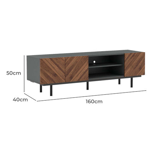 LUNA CO. 160CM ANNEKAL 3 DOOR TV UNIT