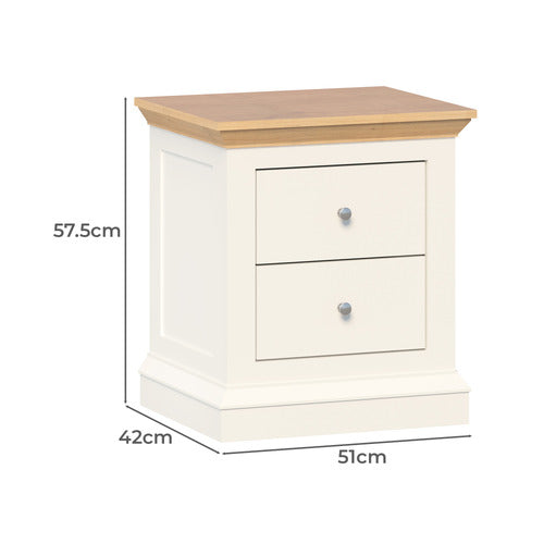 CAPE FURNITURE AREND 2 DRAWER BEDSIDE TABLES (SET OF 2)