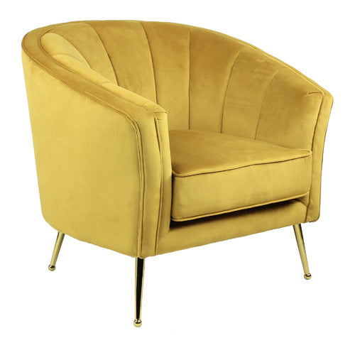 NATURALLY PROVINICIAL ARGOS VELVET ARMCHAIR