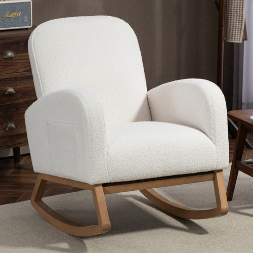EVIE HOME ARIA UPHOLSTERED ROCKING CHAIR