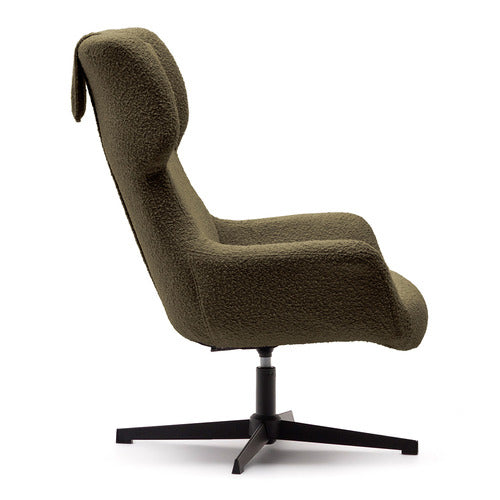LINEA FURNITURE ASHLEY BOUCLE SWIVEL ARMCHAIR