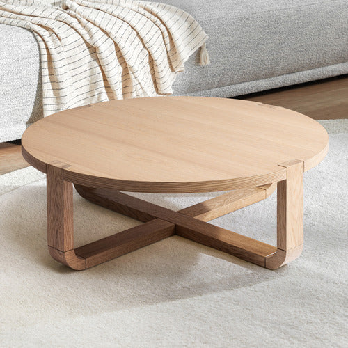 100CM ASPYN OAK WOOD COFFEE TABLE