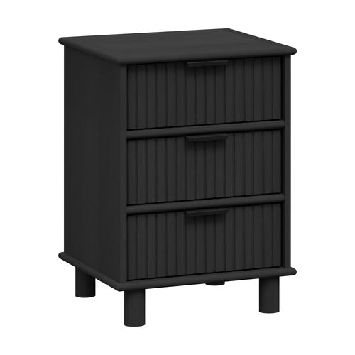 WEST VALLEY INTERIORS ASTAR 3 DRAWER BEDSIDE TABLE