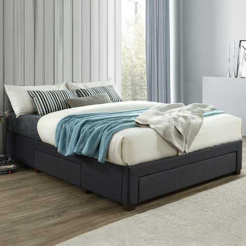 WESTERN DESIGNS DARK GREY ASTRO QUEEN STORAGE BED FRAME