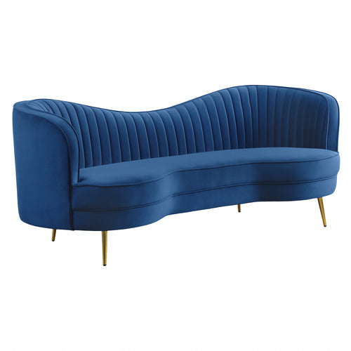 EVIE HOME ATASHA 3 SEATER VELVET SOFA