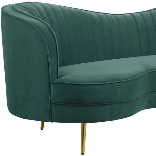 EVIE HOME ATASHA 3 SEATER VELVET SOFA