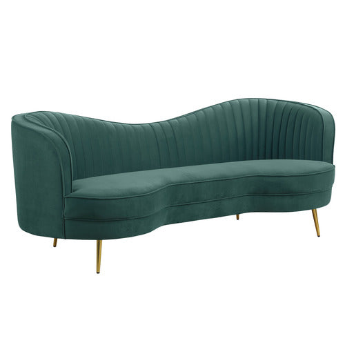 EVIE HOME ATASHA 3 SEATER VELVET SOFA