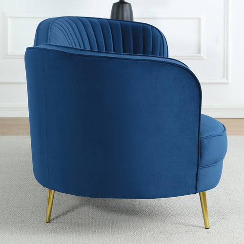 EVIE HOME ATASHA 3 SEATER VELVET SOFA