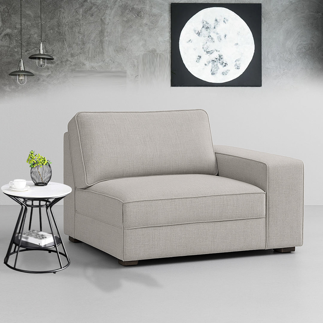 BARTELLE FABRIC MODULAR RHF CHAIR SEASHELL