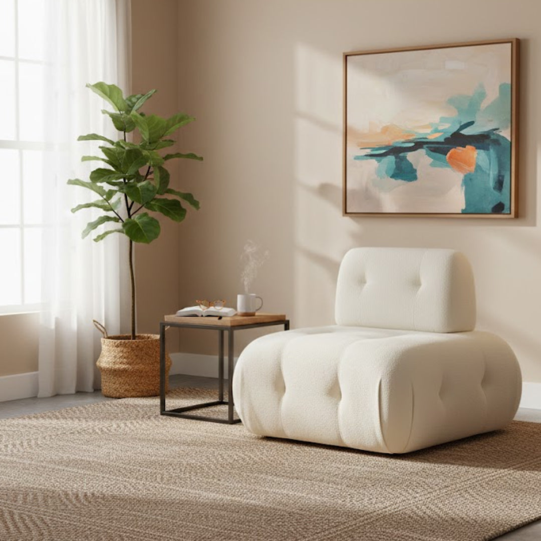 BEVERLYWOOD MODULAR ARMLESS CHAIR BEIGE