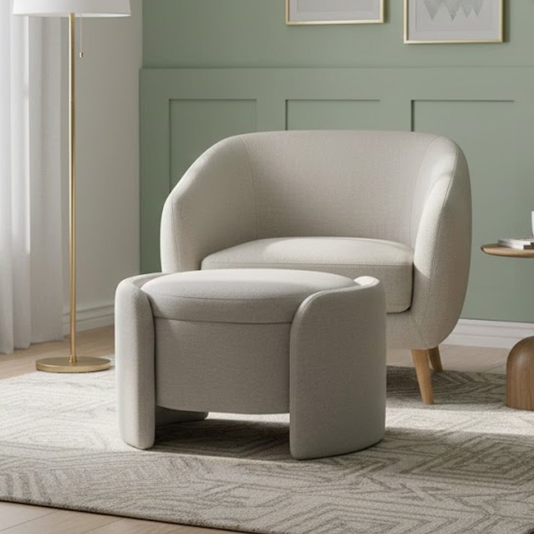 BICHENO STORAGE OTTOMAN BEIGE