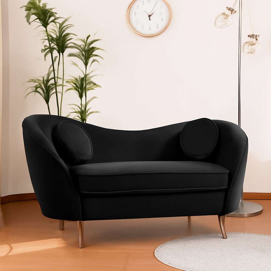 BY DESIGNS ARKISHA 2 SEATER VELVET SOFA