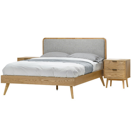 CONTINENTAL DESIGNS BALBINA UPHOLSTERED QUEEN BED WITH HEADBOARD