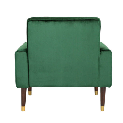 FURNITURE MARKET BARTOS BUTTON-TUFTED VELVET ARMCHAIR