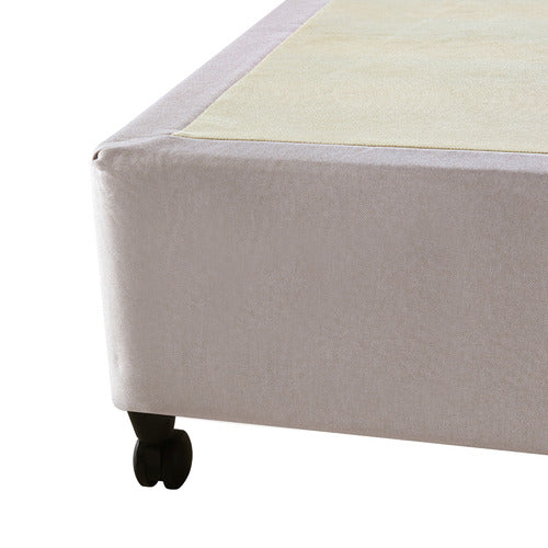 SOUTHERN STYLERS BEIGE LIFFLE UPHOLSTERED BED BASE