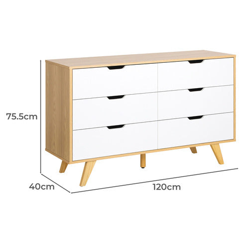 LIVING FUSION BELINDA 6 DRAWER CHEST