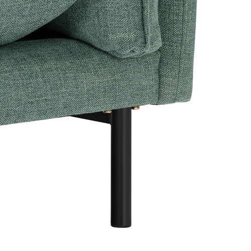 OCEAN GREEN BELLAMY 3 SEATER SOFA WITH CHAISE