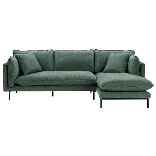 OCEAN GREEN BELLAMY 3 SEATER SOFA WITH CHAISE