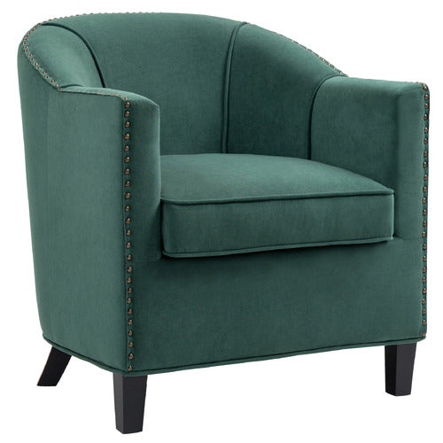 EVIE HOME BENNETT VELVET TUB CHAIR