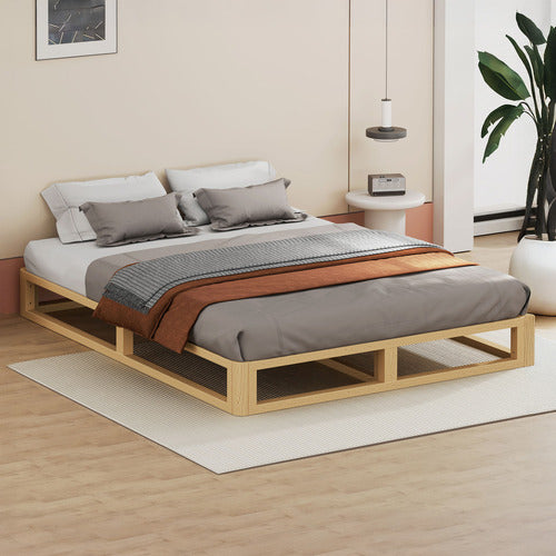 HOXTON ROOM BERENICE PINE WOOD BED BASE