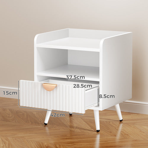 HOXTON ROOM BEXLEY 1 DRAWER BEDSIDE TABLE