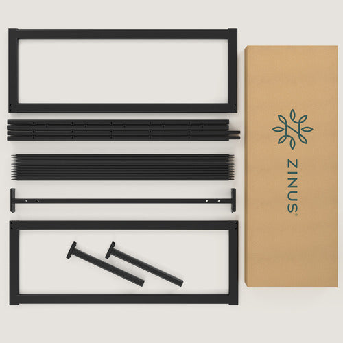 STUDIO HOME BLACK BEIER METAL BED BASE