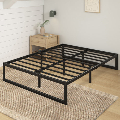 STUDIO HOME BLACK BEIER METAL BED BASE