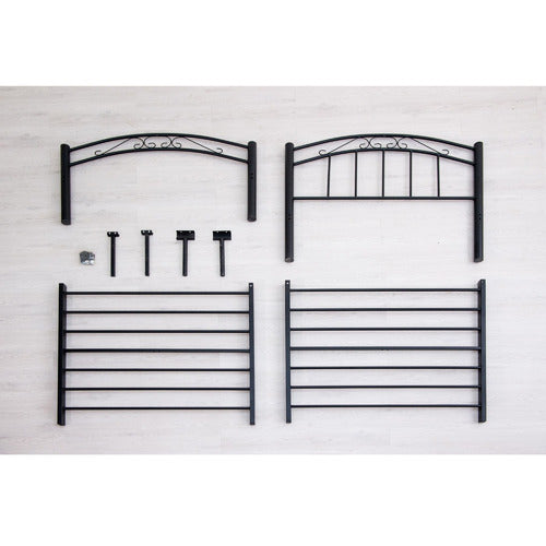 MIKASA FURNITURE BLACK BROOKLYN METAL BED
