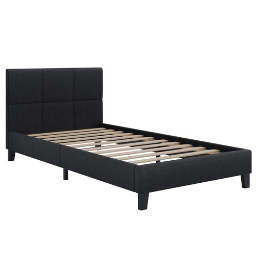 HOXTON ROOM BLACK CASSANDRA UPHOLSTERED BED