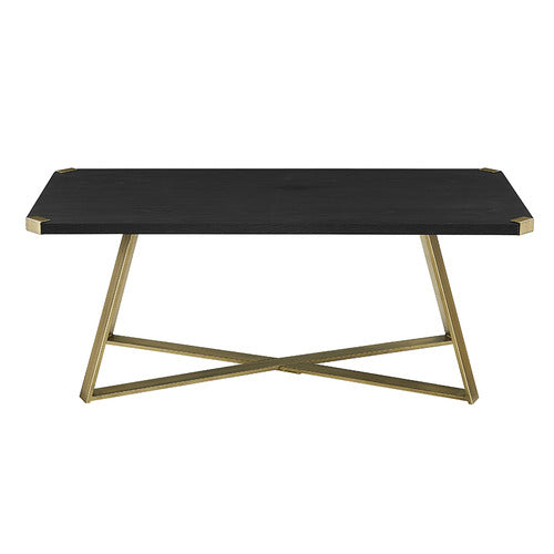 MONUMENT FURNITURE BLACK & GOLD ATHENA COFFEE TABLE
