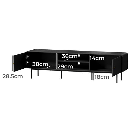 LIVING FUSION ASHBOURNE 180CM ENTERTAINMENT TV UNIT