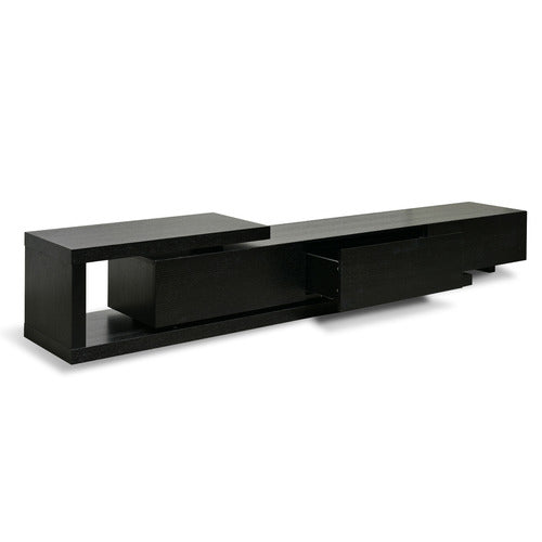 HARPER & HINDLEY BLACK HELIN EXTENDABLE ENTERTAINMENT UNIT
