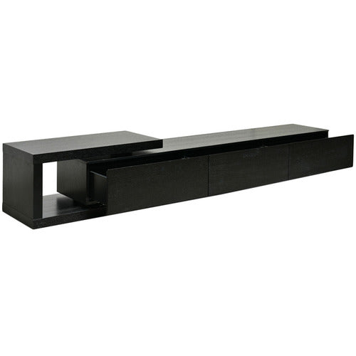 HARPER & HINDLEY BLACK HELIN EXTENDABLE ENTERTAINMENT UNIT
