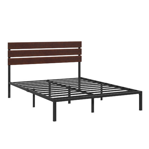 STUDIO HOME BLACK CIRIA METAL & BAMBOO BED