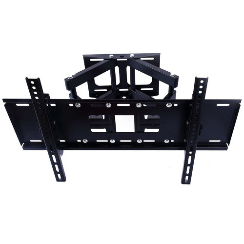 TIME TREASURE HOME BLACK DOUBLE ARM SWIVEL TV BRACKET