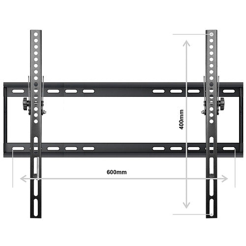 TIME TREASURE HOME BLACK DOUBLE ARM WALL MOUNT TV BRACKET