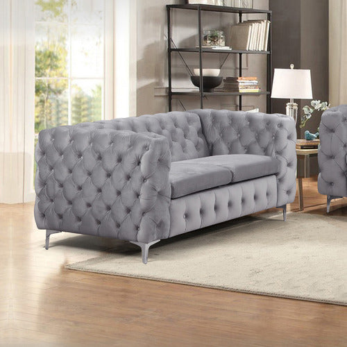 SOUTHERN STYLERS EDDARD 2 SEATER VELVET SOFA