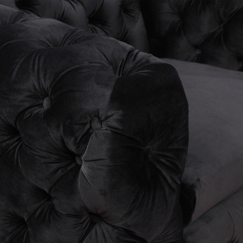 SOUTHERN STYLERS EDDARD 3 SEATER VELVET SOFA