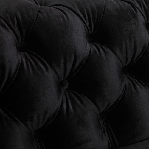 SOUTHERN STYLERS BLACK EDDARD VELVET ARMCHAIR