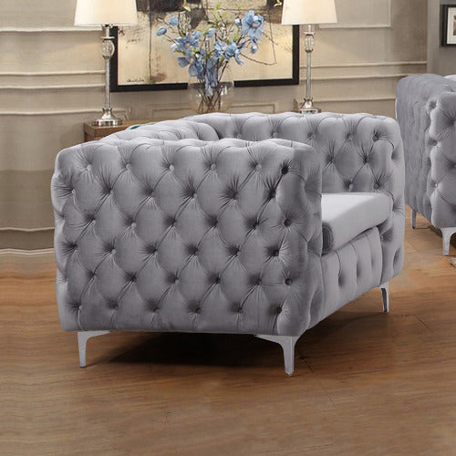 SOUTHERN STYLERS BLACK EDDARD VELVET ARMCHAIR