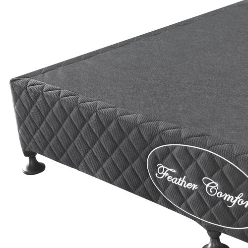 SOUTHERN STYLERS BLACK GABBIE UPHOLSTERED BED BASE