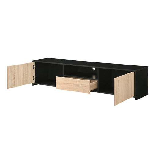 CORE LIVING BLACK LEE ENTERTAINMENT UNIT WITH DRAWER