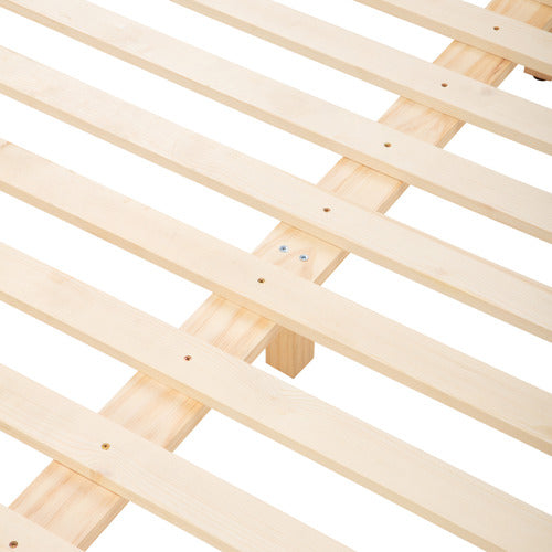 BOBBLE PINE WOOD BED FRAME