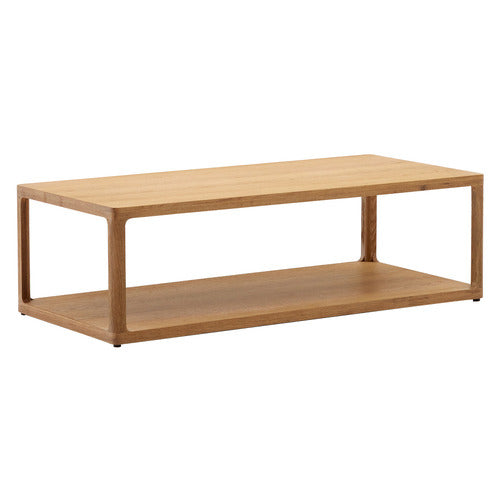 LINEA FURNITURE BONNIE OAK WOOD COFFEE TABLE