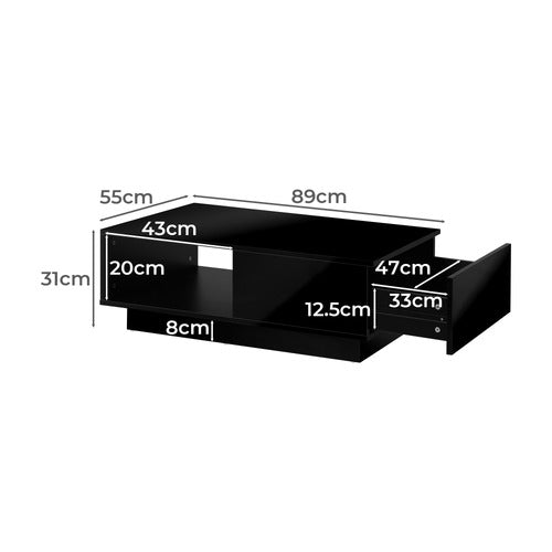 LIVING FUSION BOSTON LED COFFEE TABLE