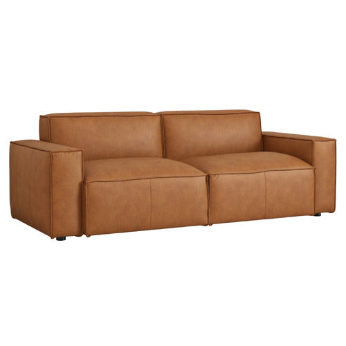 BOULDER 3 SEATER GENUINE LEATHER SOFA