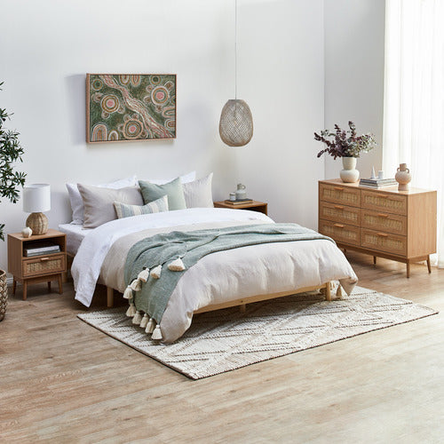 LIVING FUSION HOLLY RATTAN 6 DRAWER CHEST