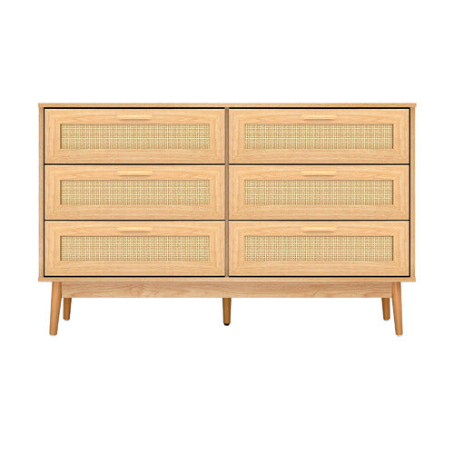 LIVING FUSION HOLLY RATTAN 6 DRAWER CHEST